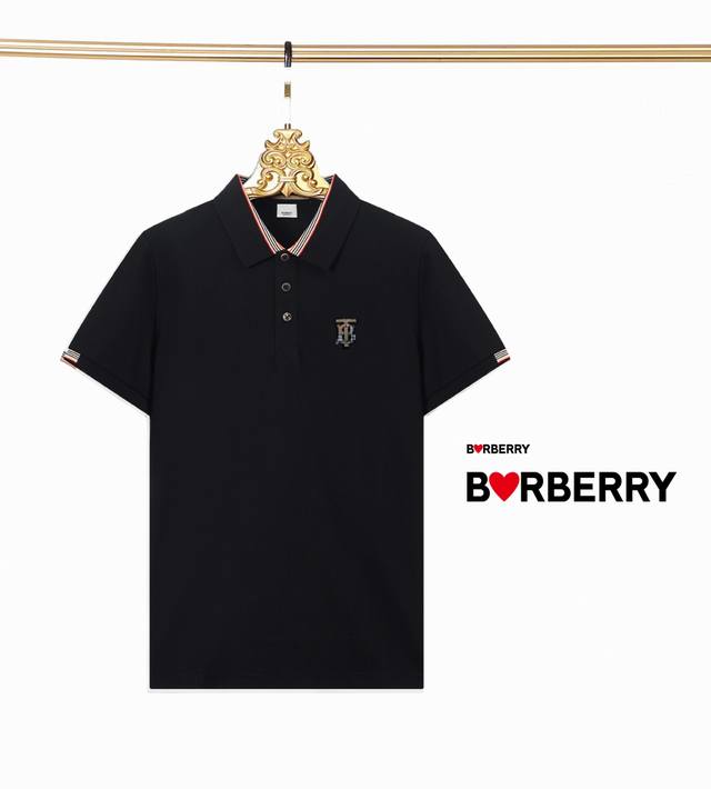 三标齐全 -Bbr 巴宝莉专柜同步上新 徽标牙刷绣翻领Polo衫 -采用原版Zp一致定制索罗娜双珠地面料 螺纹同缸定染零色差 独家品质区别通货 欢迎对比 -颜色
