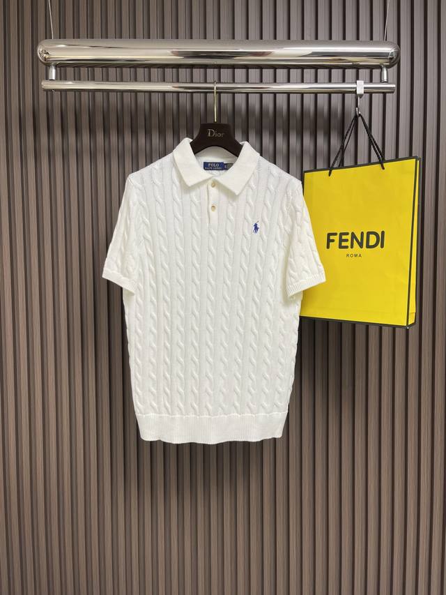 Ralph Lauren Polo 2025春夏新品针织短袖Polo，进口针织面料，手感柔软。设计潮流短袖针织衫，不失奢华 品质毋庸置疑 上身效果超赞，尺码：S