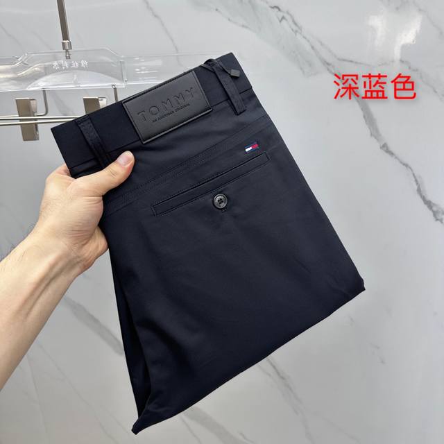 Tommy*汤米 2025春夏新品休闲裤西裤，官网同步发售，裤身工艺设计，进口客供辅料、面料定制，代工厂P出品免检！每个细节做到极致，原版五金配件，潮范十足、上