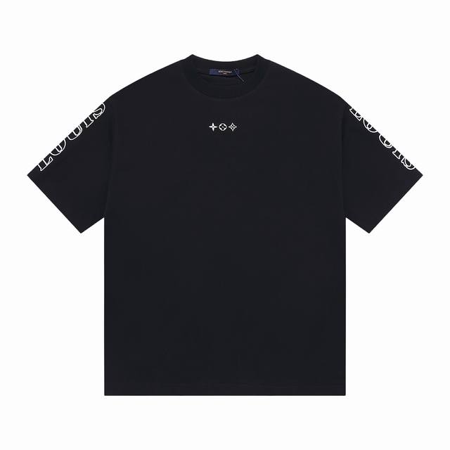 特价 ［280G独家版本］ Louis Vuitton 路易威登 5春夏 锁链绣+立体挨针高密度刺绣圆领短袖 Louis Vuitton 2025Ss最新款短袖