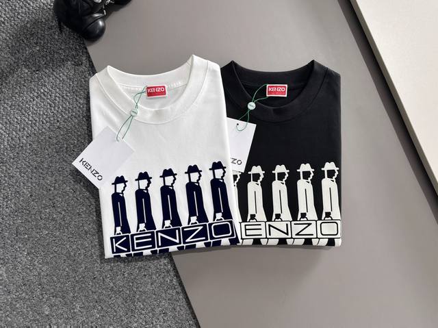 Kenzo 2025春夏新品 三标齐全 圆领纯棉短袖T恤 好货不用过多介绍 看细节 专柜码数：M-Xxxl 175 140建议L