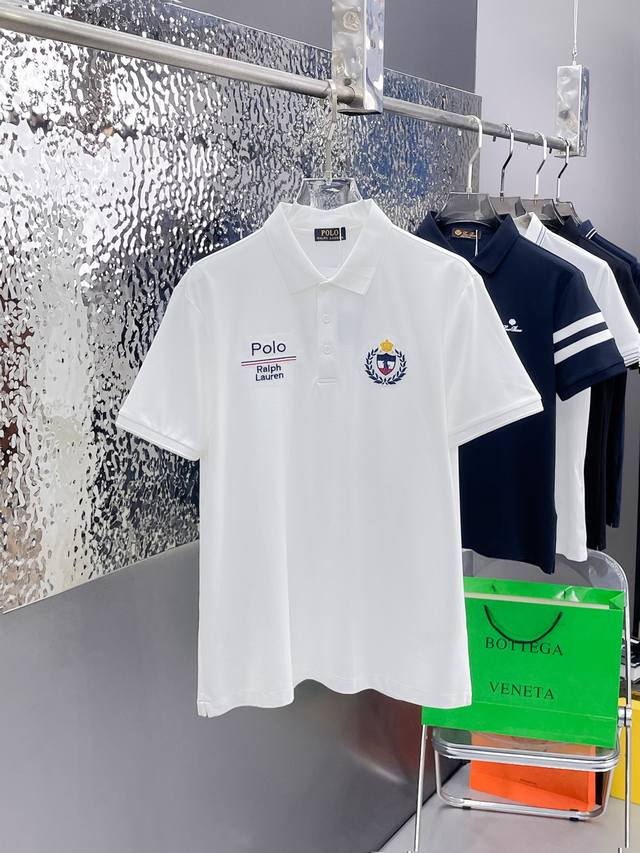 Polo 2025Ss夏季新款字母Logo男士翻领Polo衫！经典商务男款，高端男装的天花板级别的商务男款！简约时尚大气不失优雅，单穿内搭体面过人，品质控 细节