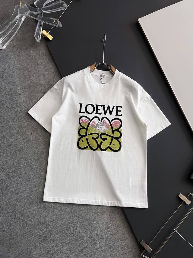 Loe*、2025Ss爆款280G纯棉双纱爆款现货四季系列短袖，简约基础衣橱神器， 休闲百搭必备款 做工走线质感一流，两色推荐：白色、黑色、 独家版型测试上身无