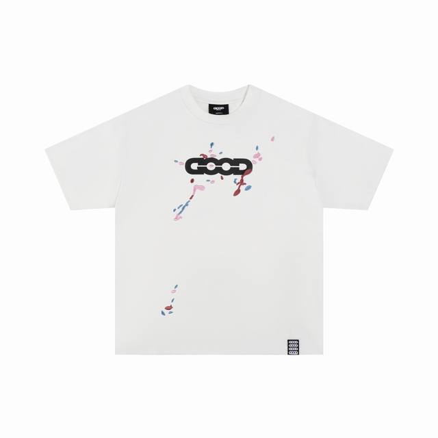 Goodbrand 24S S Color Jumping 多色泼墨短袖T恤 颜色：黑色 白色 码数：S M L Xl