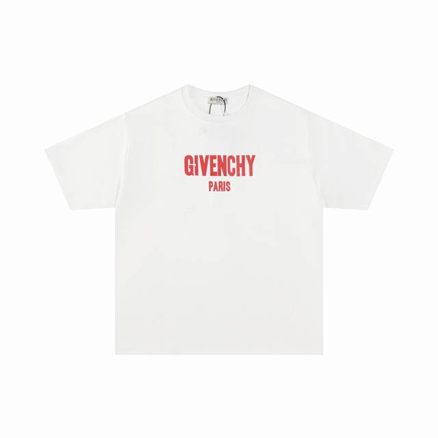 高版 纪梵希Givenchy Gvc烧花字母印花大破洞圆领短袖，康利数码直喷印花，专柜同步上新，男女同款 尺码:Xs- Xl