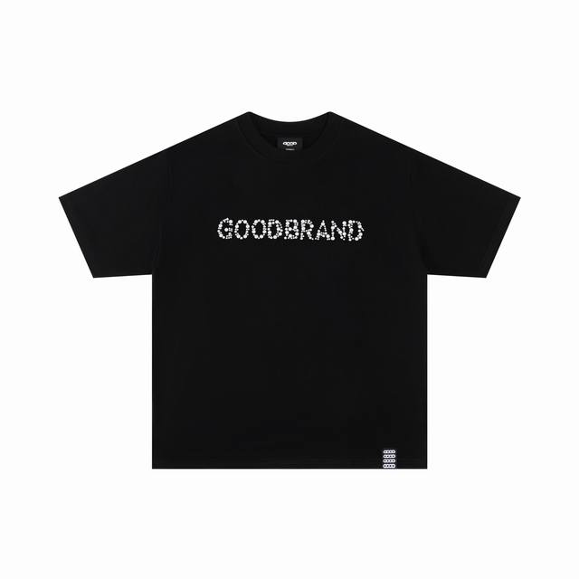 Goodby珍珠片短袖T恤 男女同款面料采用320克纯棉双纱细节自行查看 颜色：灰绿 黑色 码数：S M L Xl