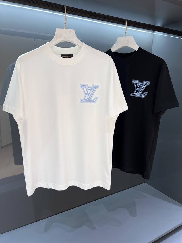 新品 2025Ssv登印花刺绣标识字母圆领Os短袖T恤 以品牌标志性的元素做为设计特色,时尚高雅魅力的单品.成就 最火最潮的Icon... 进口意大利精仿棉面料