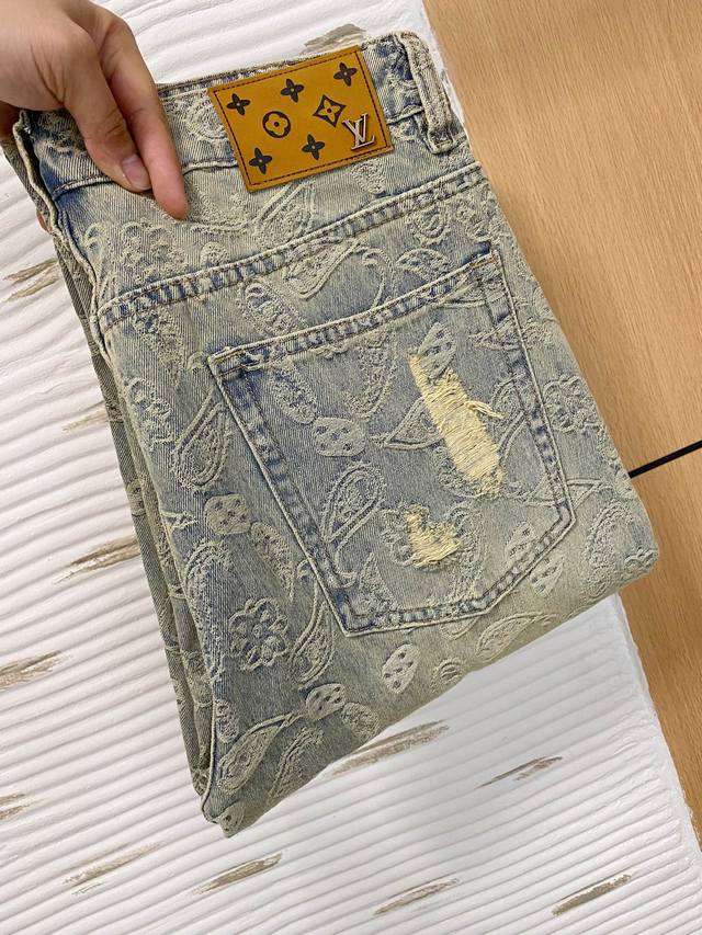 Lv2025Ss四季款牛仔裤，定制全套五金，全新品牌设计工艺，做工精细，细节完美，高版本码数：S-3Xl