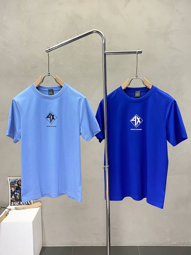 Armani阿玛尼独家专供新款原单男士休闲短袖 高端定制 高端版本 时尚百搭爆款进口面料 手感超柔软细腻 穿着亲肤舒适 高端精品 代工厂P精细做工 上身非常赞