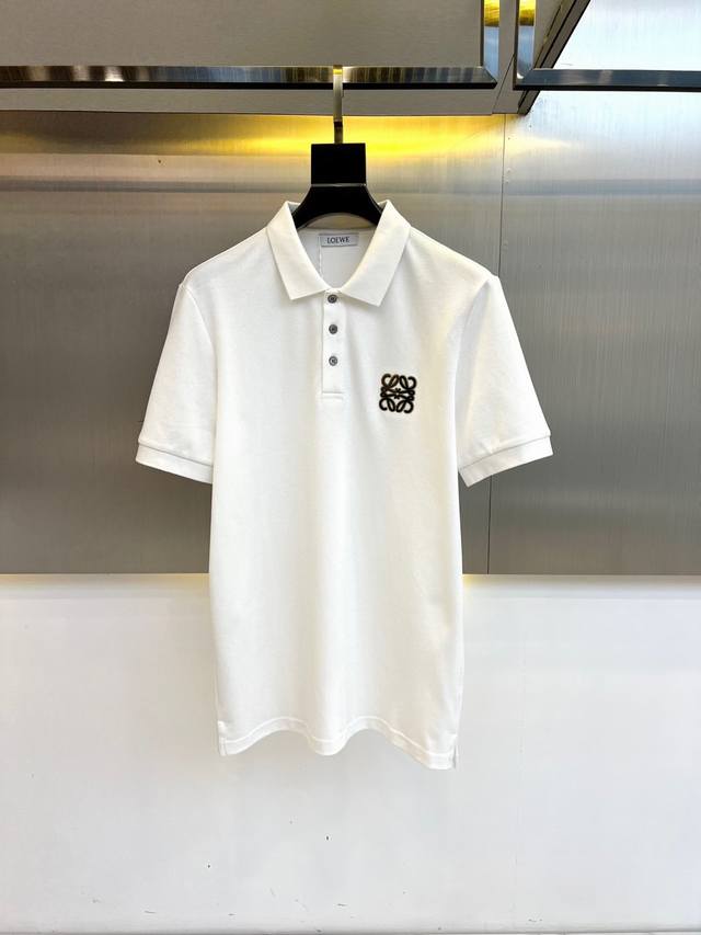 罗意威、2025S经典标志性Logo点缀元素 经典时尚翻领 Polo衫短袖 ，贸易公司渠道订单，简约大气，时尚百搭，品相更是无法挑剔！选用客供进口定织纯棉珠地网