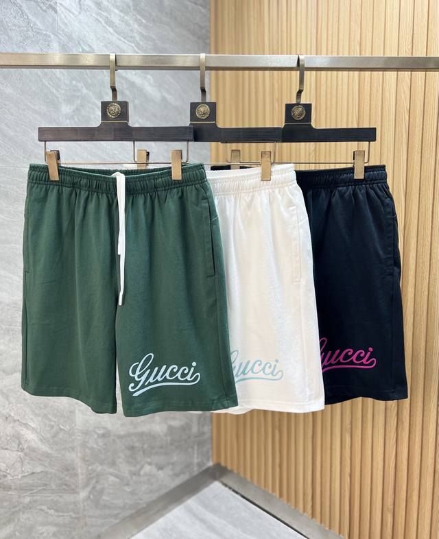 Gucci 古奇 2025春夏新品 三标齐全 五分休闲裤短裤 好货不用过多介绍 看细节 专柜码数：S-Xxl 175 140上身建议M