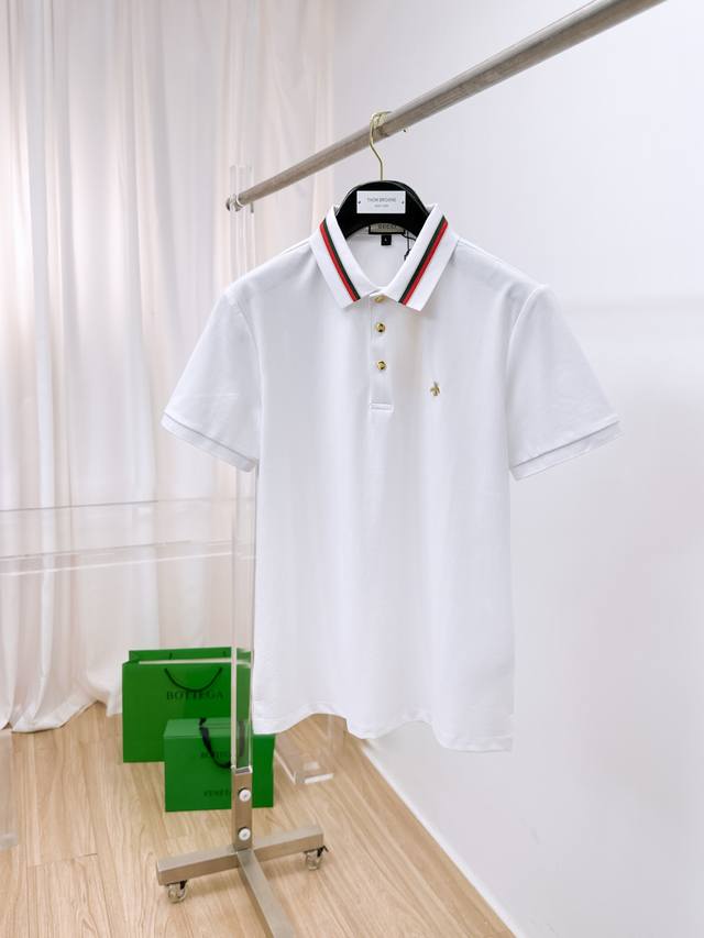 开春新品 古驰 2025Ss夏季新款字母Logo男士翻领Polo衫！经典商务男款，高端男装的天花板级别的商务男款！简约时尚大气不失优雅，单穿内搭体面过人，品质控