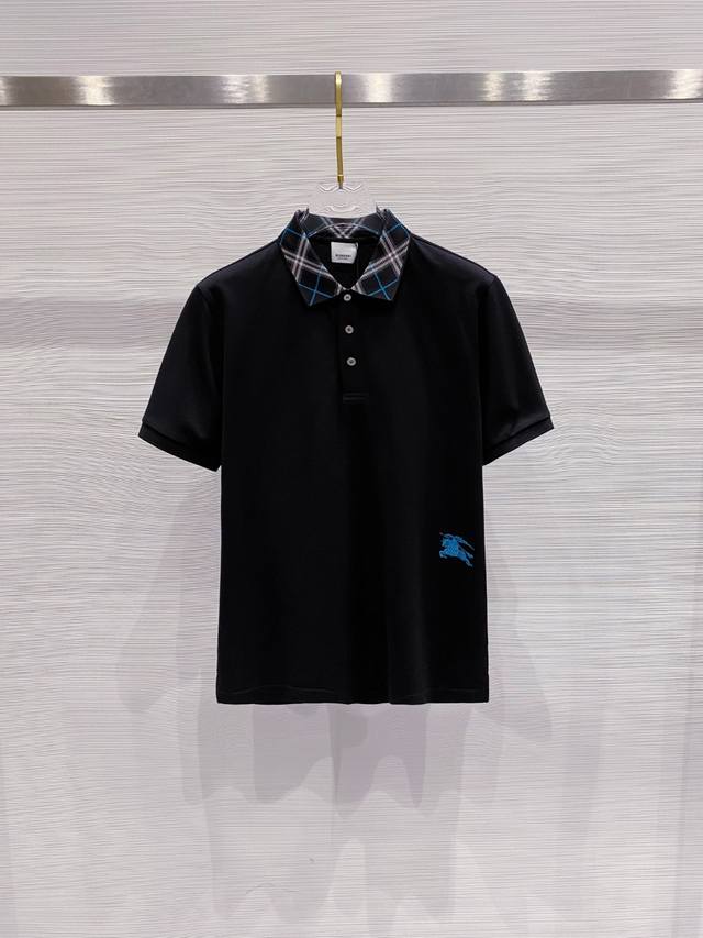 巴宝莉 2025Ss夏季新款 Logo男士翻领Polo衫！经典商务男款，高端男装的天花板级别的商务男款！简约时尚大气不失优雅，单穿内搭体面过人，品质控 细节控的