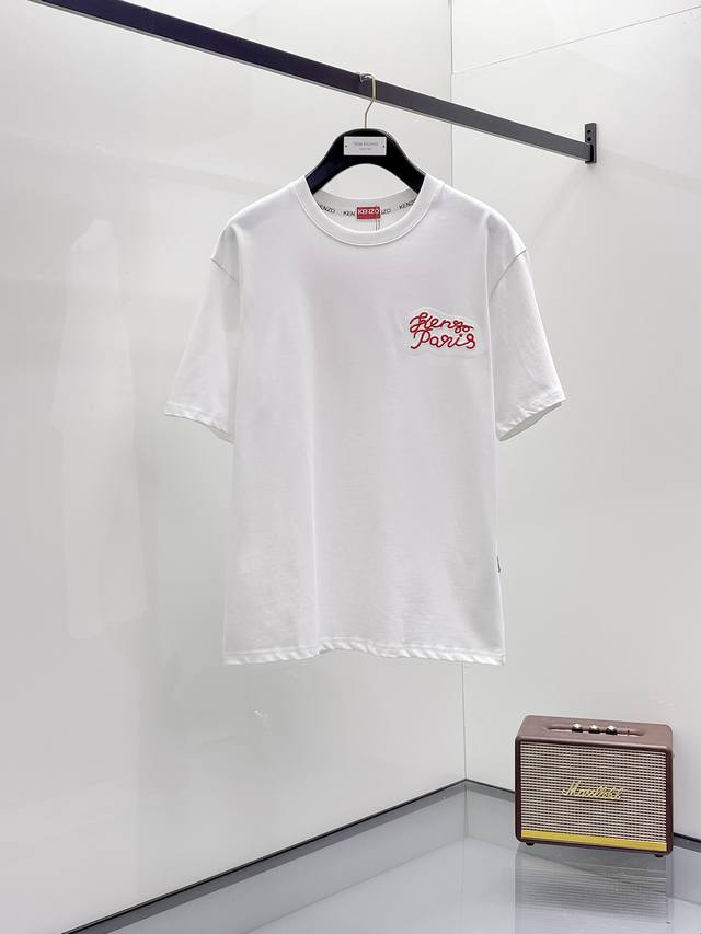 Kenzo2025夏季新款短袖T恤，个性艺术系列全网独家首发 百搭款细节处理完美纯棉面料十分精致 原版面料 网红明星同款高版本 高品质手感非常舒服 时尚又个性