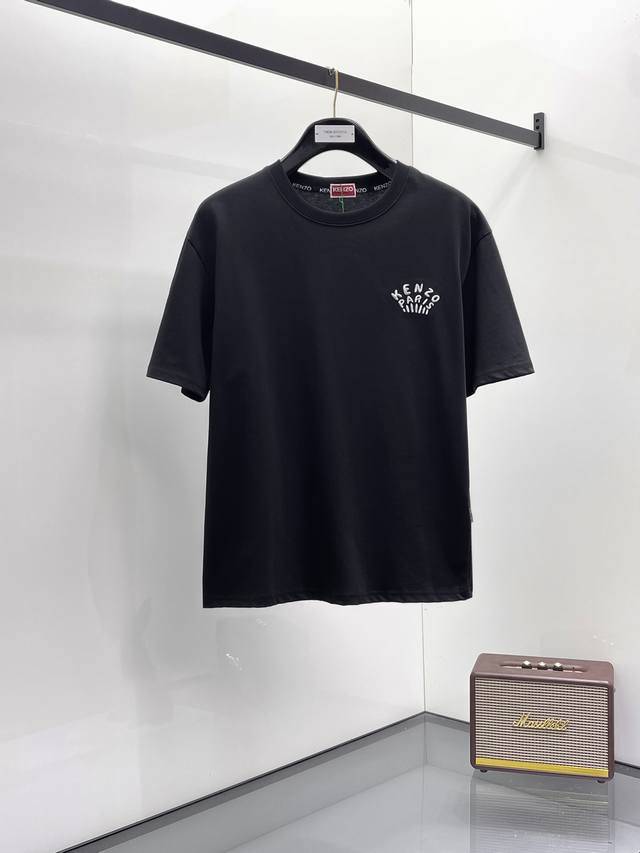 Kenzo2025夏季新款短袖T恤，个性艺术系列全网独家首发 百搭款细节处理完美纯棉面料十分精致 原版面料 网红明星同款高版本 高品质手感非常舒服 时尚又个性