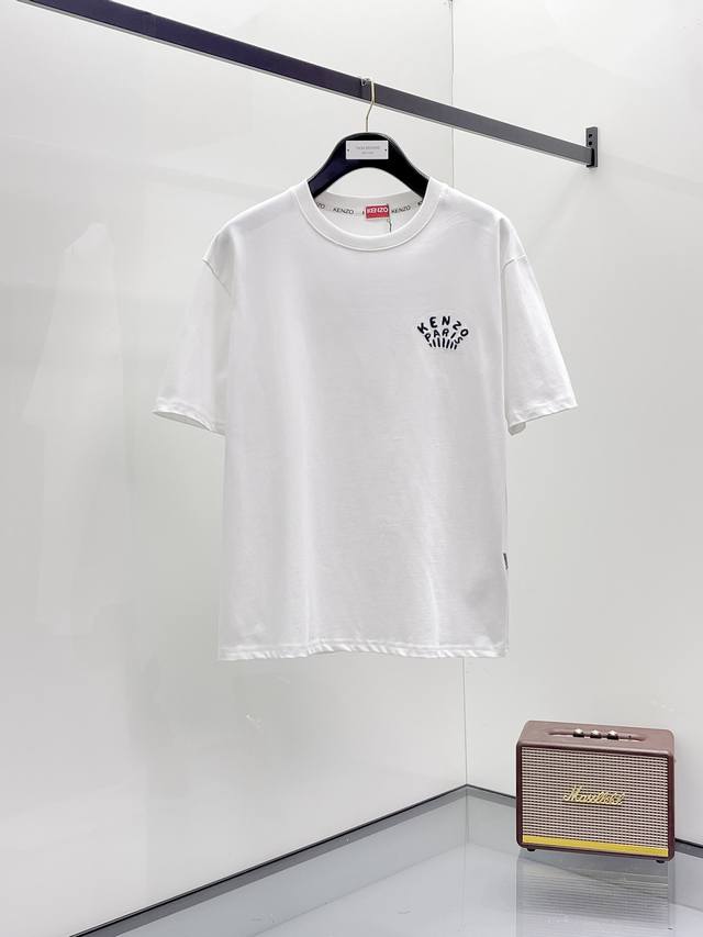 Kenzo2025夏季新款短袖T恤，个性艺术系列全网独家首发 百搭款细节处理完美纯棉面料十分精致 原版面料 网红明星同款高版本 高品质手感非常舒服 时尚又个性