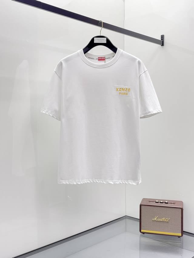 Kenzo2025夏季新款短袖T恤，个性艺术系列全网独家首发 百搭款细节处理完美纯棉面料十分精致 原版面料 网红明星同款高版本 高品质手感非常舒服 时尚又个性