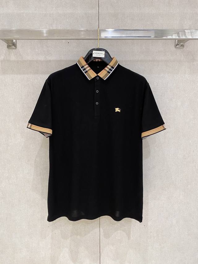 新品上市 巴宝莉 2025Ss夏季新款字母Logo男士翻领Polo衫！经典商务男款，高端男装的天花板级别的商务男款！简约时尚大气不失优雅，单穿内搭体面过人，品质