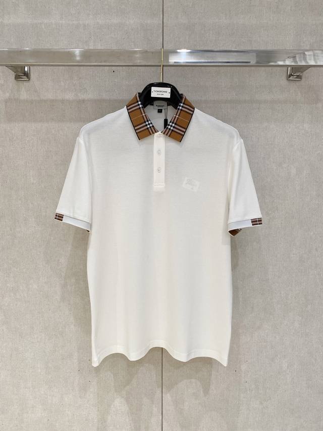 新品上市 巴宝莉 2025Ss夏季新款字母Logo男士翻领Polo衫！经典商务男款，高端男装的天花板级别的商务男款！简约时尚大气不失优雅，单穿内搭体面过人，品质