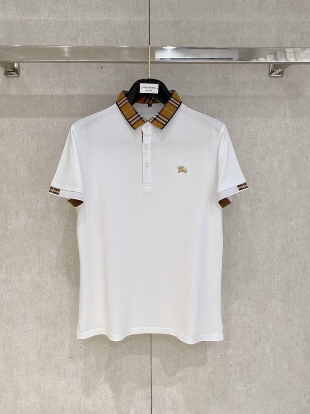 新品上市 巴宝莉 2025Ss夏季新款字母Logo男士翻领Polo衫！经典商务男款，高端男装的天花板级别的商务男款！简约时尚大气不失优雅，单穿内搭体面过人，品质