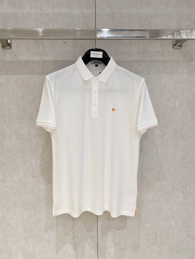 新品上市 爱马仕 2025Ss夏季新款字母Logo男士翻领Polo衫！经典商务男款，高端男装的天花板级别的商务男款！简约时尚大气不失优雅，单穿内搭体面过人，品质