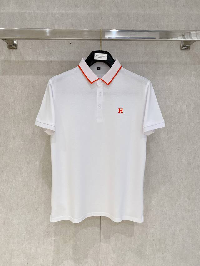 新品上市 爱马仕 2025Ss夏季新款字母Logo男士翻领Polo衫！经典商务男款，高端男装的天花板级别的商务男款！简约时尚大气不失优雅，单穿内搭体面过人，品质