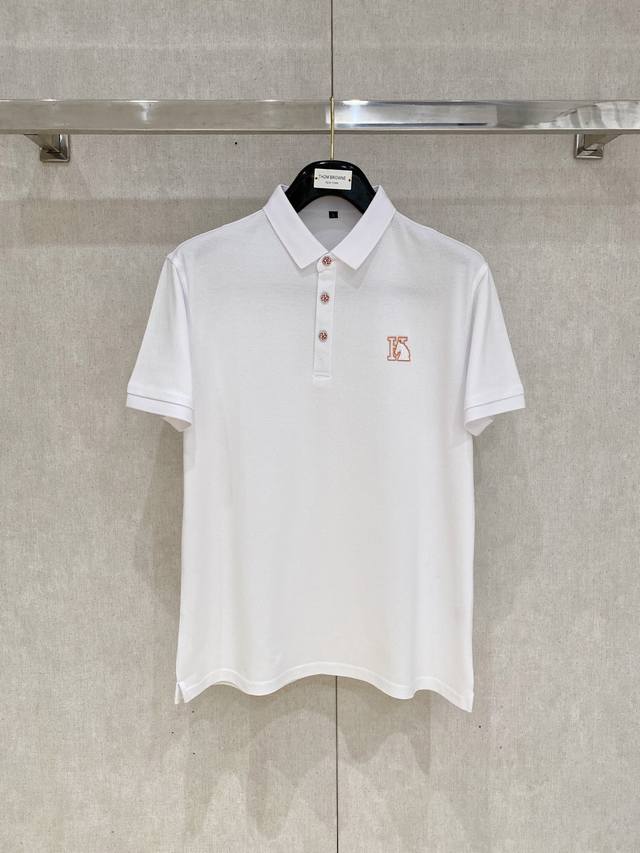 新品上市 爱马仕 2025Ss夏季新款字母Logo男士翻领Polo衫！经典商务男款，高端男装的天花板级别的商务男款！简约时尚大气不失优雅，单穿内搭体面过人，品质