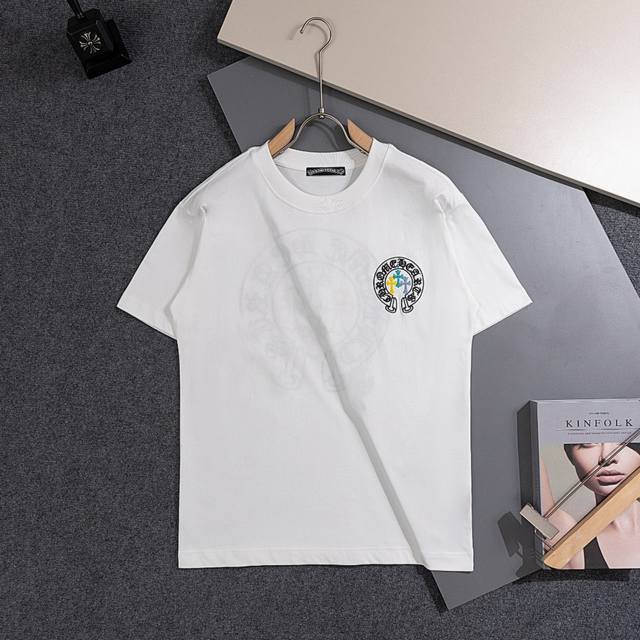 Chrome Hearte 克罗心Ch 25Ss迈阿密限定梵文 高端印花工艺 T恤短袖 轻奢主义男女同款 宽松版型 日常通勤穿搭必备单品正确版本欢迎对比详细特征
