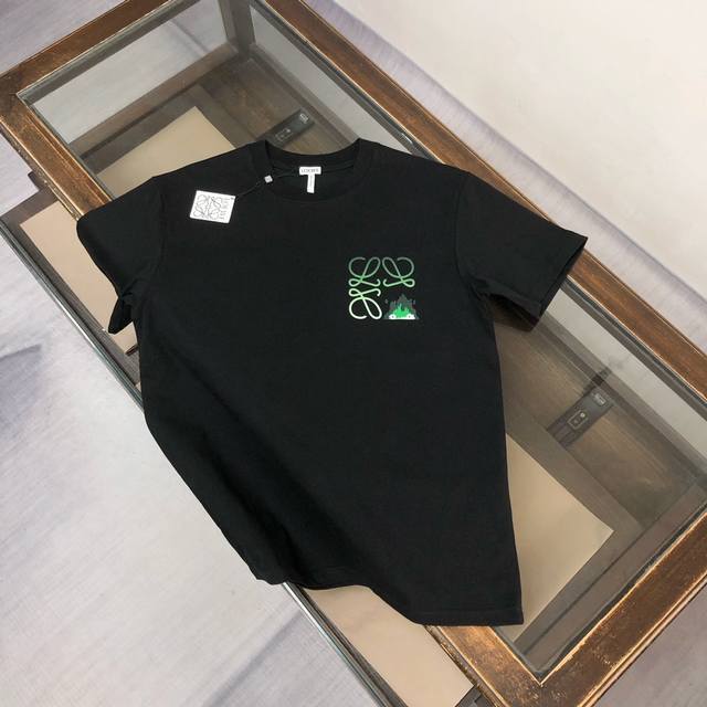 顶级版本 区别通货 25Ss 罗意威 夏季新款 重磅推出双纱纯棉面料短袖 春夏走秀款 个性独家款式 男女同款 采用进口定制定染面料 后领锁链底全包肩 过水不变形