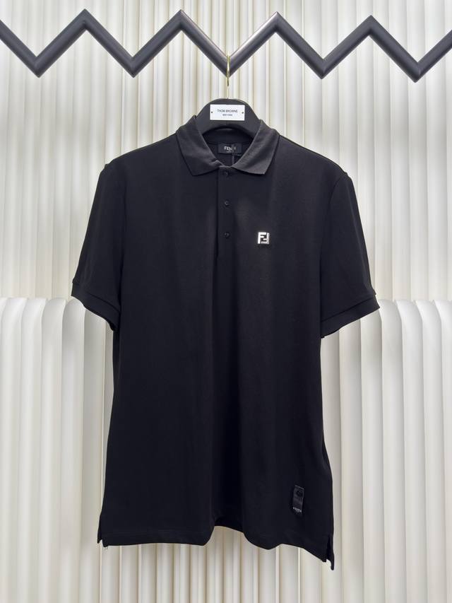 芬迪Fendi五金双F标识Polo衫 正品开版-实体柜台-顶奢品质 秒杀市面一切版本 正品6700购入，40支双股珠地面料 定制扁机罗纹，高温烫化，面料酵洗，定