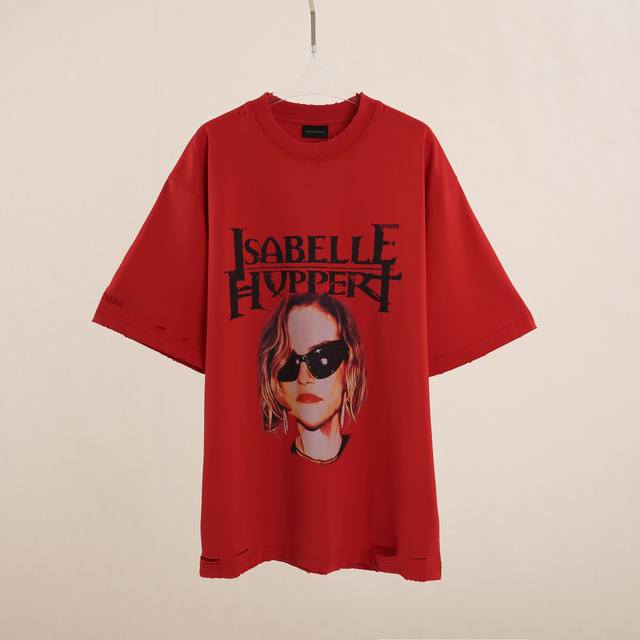 5Ss新款 25Ssbalenciaga秀款人头Tsmlp ：红