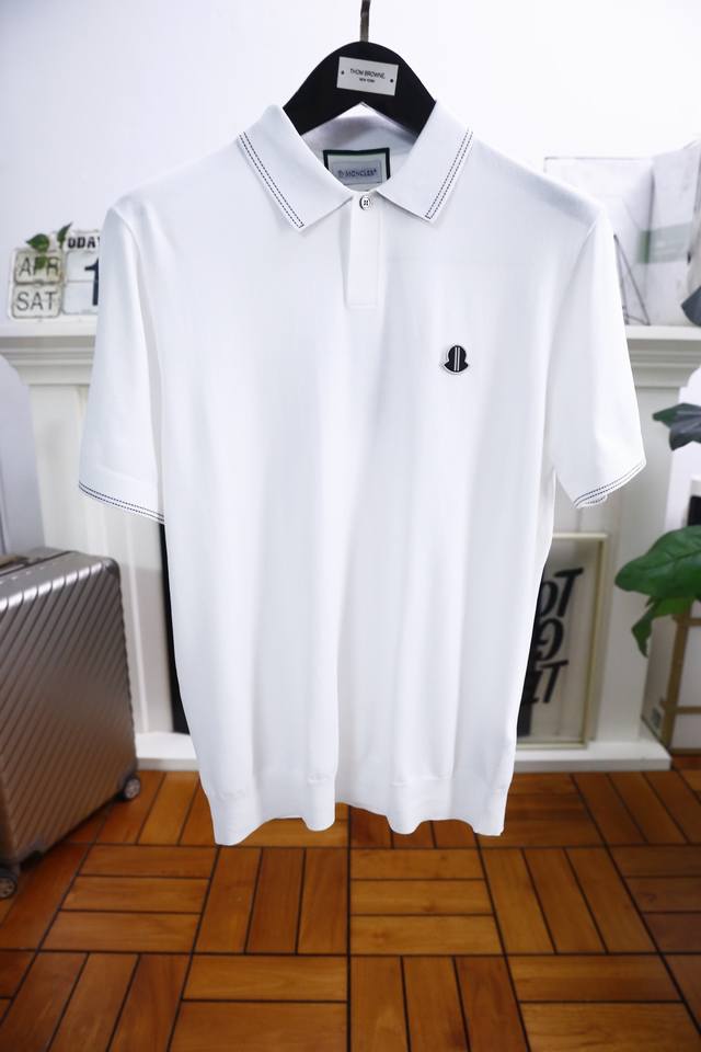 蒙口 M*Ncler. 2025夏季新品男士翻领短袖Polo衫高级定制百搭款式 任何人都可以轻松驾驭 采用高档顶级伊力特面料！奢华经典元素设计，非常显档次懂货的