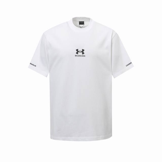 Balenciaga巴黎世家联名安徳玛 25Ss 新品联名Logo厚板胶印花短袖T恤 图案采用立体厚板胶印花工艺 进口环保胶浆 独家定织定染高克重紧密精梳棉面料