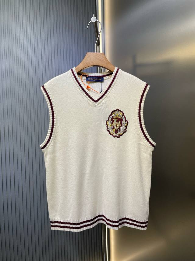 Louis Vuitton 顶级原单 25Ss装饰细节绵羊毛背心 正品10800购入 绵羊毛澳丽绒 采用日本进口Silver Reed9针 毛料酵洗 定制1：1