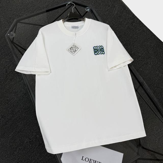 Loewe罗意威 25Ss 采用300克高密度纯棉 不变形 不缩水 三标齐全 男女同款 工艺：立体牙刷绣 颜色：白色 黑色 Size：S-Xl