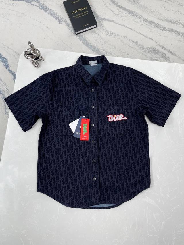 高版本 Dior-迪奥-25Ss新款蛇年限定刺绣暗纹衬衫套装 Size:Xs-L