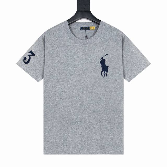 款号Y780 Polo Ralph Lauren 拉夫劳伦 基础大马刺绣Logo Big Pony Polo衫 T恤短袖 黑色 藏青 灰色 白色 原版面料100