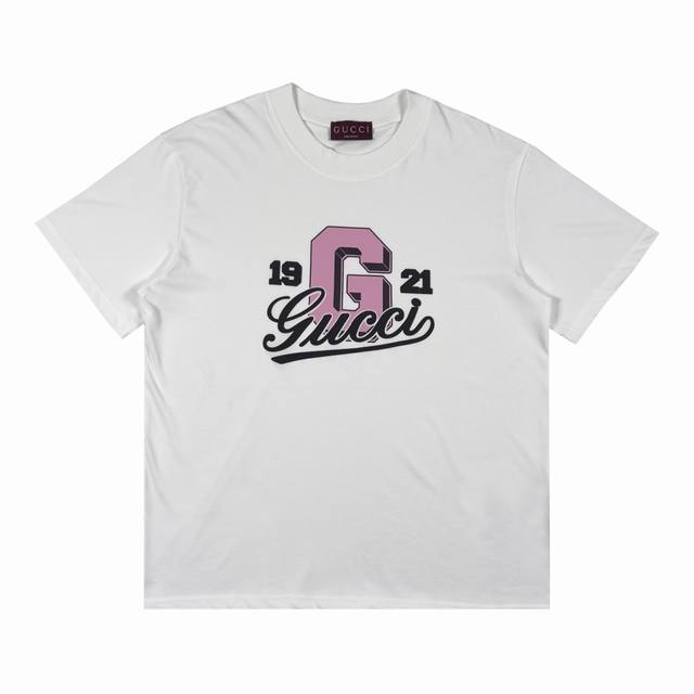 Gucc 25早春款 1921字母印花短袖 码数Xs-L