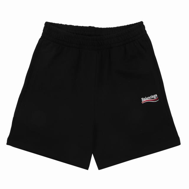 Balenciag* 巴黎世家 可乐海浪刺绣经典短裤 码数Xs-L