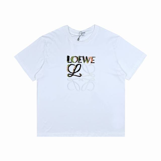 Loewe Anagram 幻彩拼色刺绣短袖 码数Xs-L