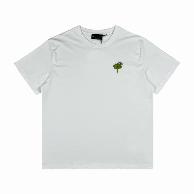 Gucc 玫瑰刺绣圆领短袖 码数Xs-L