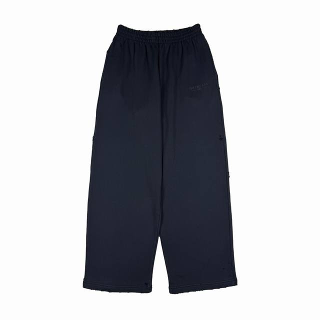 Balenciag* 巴黎世家 刺绣字母水洗破坏长裤 码数Xs-L