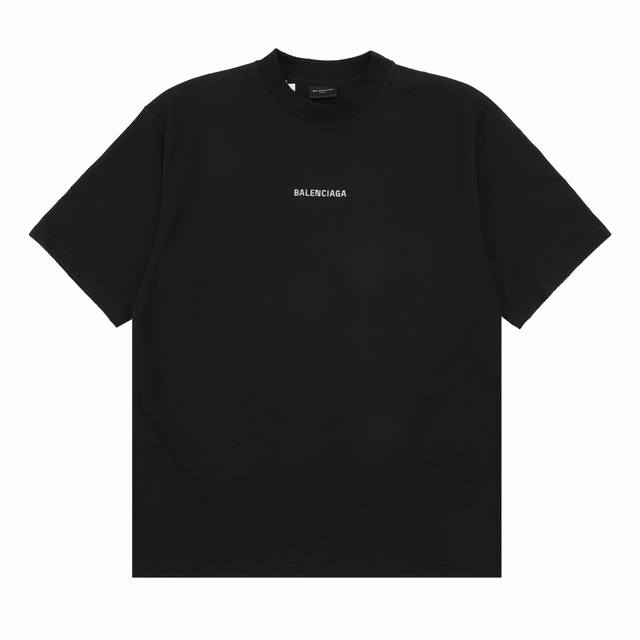 Balenciag* 巴黎世家 背后烫钻短袖