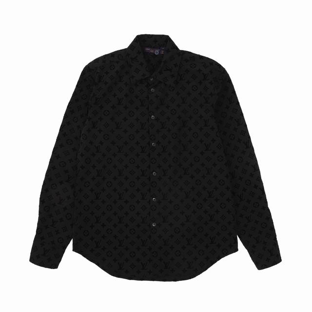 Lv 满印老花植绒衬衫 尺码Xs-L
