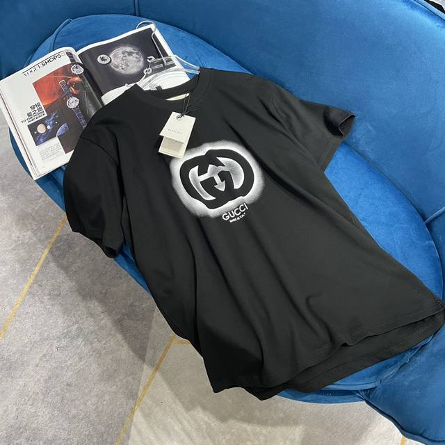 Gucc* 新品上架 立体印花 定制Yb本布全棉材质 裸杏本色 复古且经典 最新工艺印花 Yb还原 区别市场的普通印花 对版的鲜明立体图案装饰胸前 高级百搭 宽