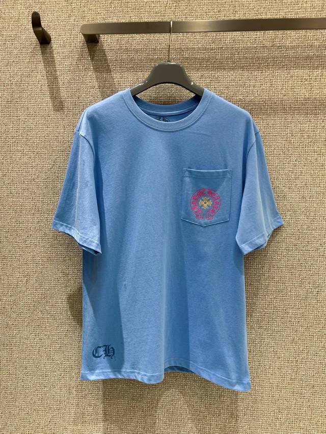 Chromehearts 25Ss春夏新款 迈阿密限定马蹄印花圆领短袖T恤丨独家高版出品！面料舒适亲肤无异感，定制定染面料，纺织密度高，垂感佳，不易变形，厚织感