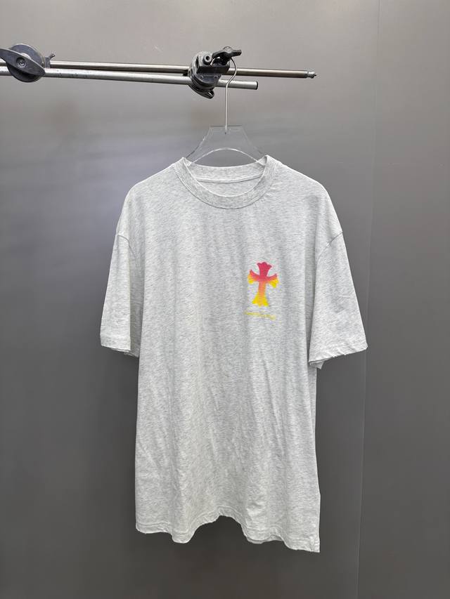克罗心 ｜ 新款短袖T，成衣洗水吊磨加前后印花工艺，男女同款，尺码Sml