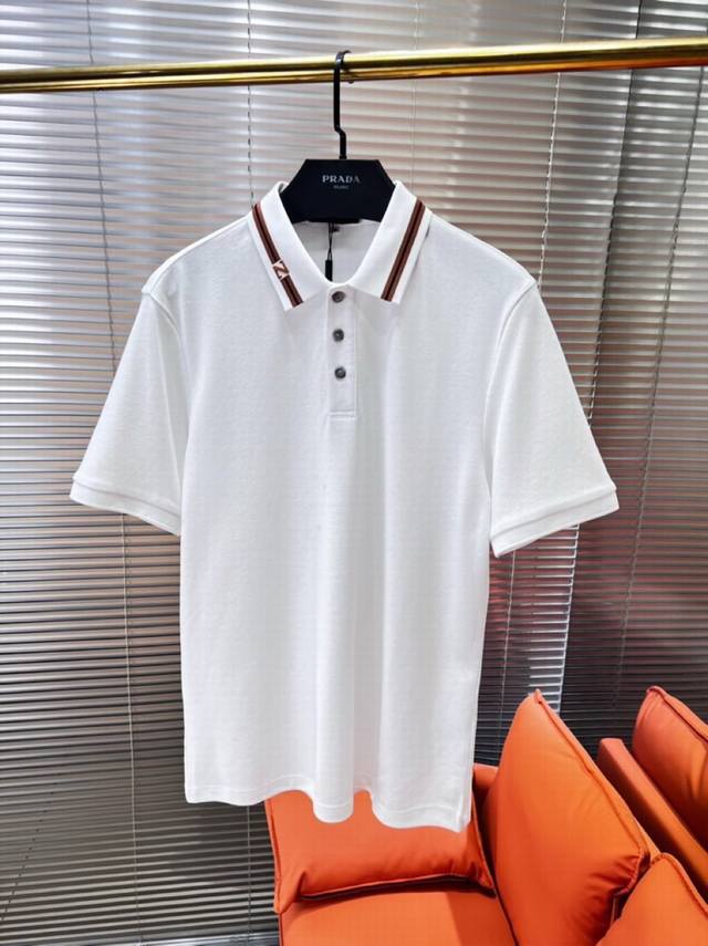Ermenegildo Zegna 杰尼亚2025Ss 春夏新品短袖翻领T恤，男士棉质Polo针织衫， 高奢内敛低调，轻松驾驭不挑人 裁剪精细完美，经典颜色上身