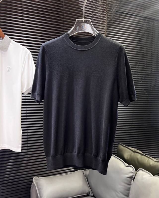 Ermenegildo Zegna 杰尼亚 25Ss新品发布，男款短袖圆领T恤，100%天丝针织面料，高奢内敛低调，轻松驾驭不挑人 裁剪精细完美，经典颜色上身很