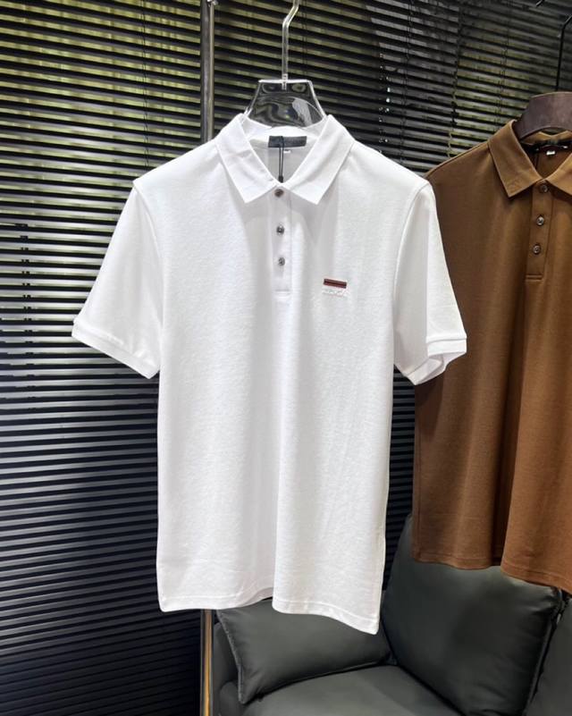 Ermenegildo Zegna 杰尼亚2025Ss 春夏新品 男士棉质针织短袖翻领T恤Polo衫，奢内敛低调，轻松驾驭不挑人 裁剪精细完美，经典颜色上身很显